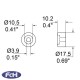 Rubber Feet - 17.5mm x 10.2mm - Pack of 4